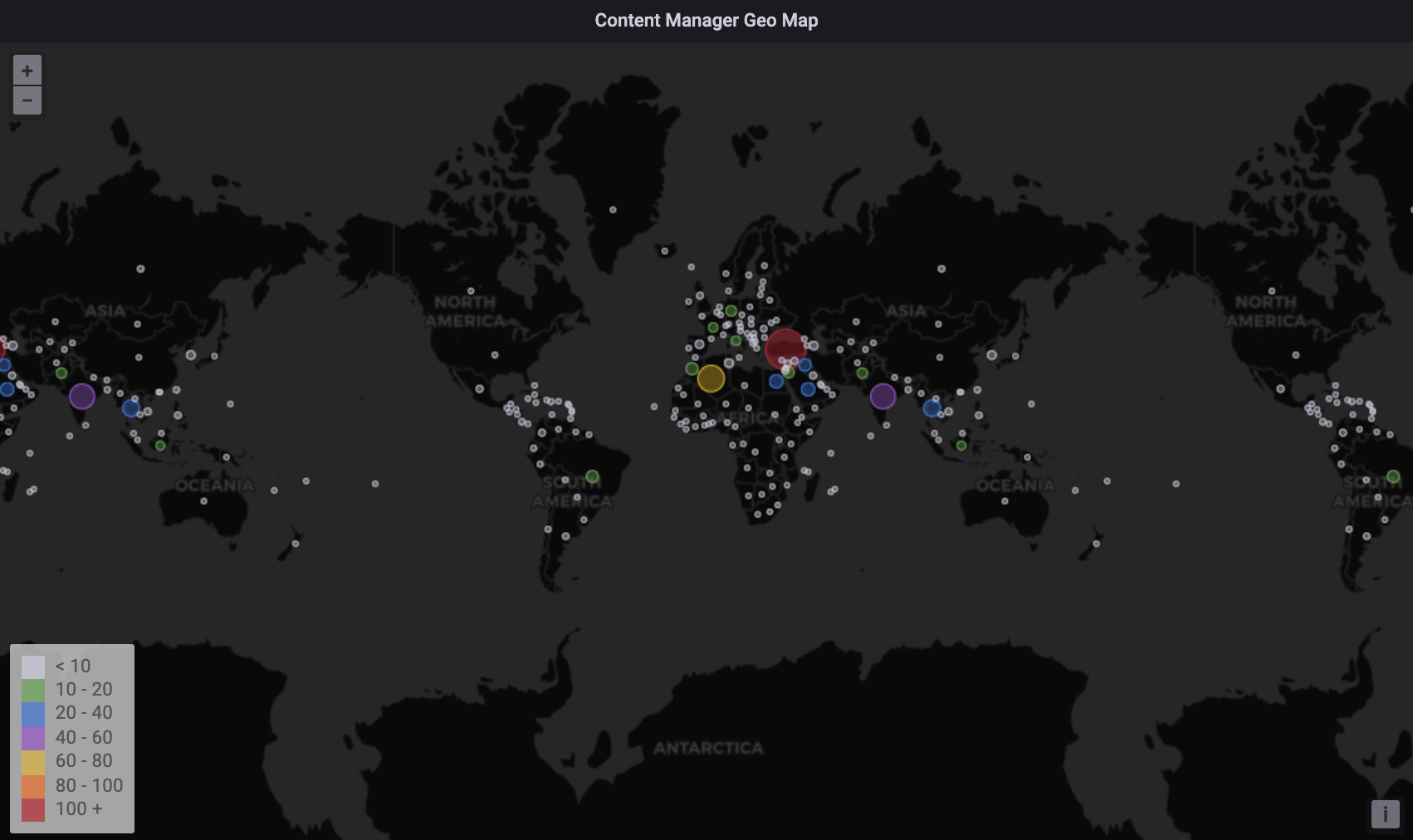 Media Management System Geo Map